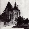 Žlutice - kostel sv. Petra a Pavla | kostel sv. Petra a Pavla na kresbě Karla Liebschera z konce 19. století 