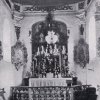 Jáchymov - kaple sv. Jana Nepomuckého | interiér kaple s oltářem v roce 1913