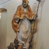 Luka - kostel sv. Vavřince | socha sv. Prokopa z Lochotína - květen 2021