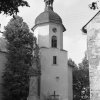 Luka - kostel sv. Vavřince | věž kostela sv. Vavřince v roce 1976