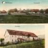 Doupovské Mezilesí (Olitzhaus) | kolorovaná pohlednice obce Doupovské Mezilesí (Olitzhaus) s panskou hájovnou čp. 14 z doby kolem roku 1910