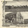 Doupovské Mezilesí (Olitzhaus) | historická pohlednice obce s hostincem Zur Bergeshöhe čp. 3 Fritze Hauschilda z doby před rokem 1945