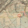 Javorná - boží muka | boží muka při cestě do Bražce na mapě 3. vojenského františko-josefského mapování z roku 1878