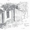 Nejdek - kaple Olivetské hory | kaple na kresbě profesora V. Nedbala z května roku 1950