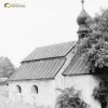 Sovolusky - kaple sv. Jakuba | zchátralá obecní kaple na návsi uprostřed vsi Sovolusky od západu - červenec 1980