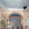 Komárov - kostel sv. Vavřince | zdevastovaný interiér kostela - srpen 2002