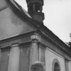 Těšetice - kaple Narození Páně | jižní průčelí zchátralé kaple Narození Páně v Těšeticích - červenec 1961