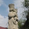 Bochov - sloup se sochou Panny Marie | Panna Marie s Ježíškem - červen 2010
