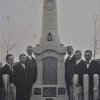 Dlouhá - pomník obětem 1. světové války | slavnostní vysvěcení pomníku padlým v Dlouhé v roce 1920