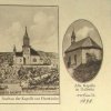 Dalovice - kostel Panny Marie Utěšitelky | pamětní pohlednice k výstavbě kostela z 20. let 20. století
