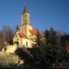 Dalovice - kostel Panny Marie Utěšitelky | kostel Panny Marie Utěšitelky od západu - březen 2013