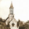 Dalovice - kostel Panny Marie Utěšitelky | kostel Panny Marie Utěšitelky v Dalovicích na snímku z doby před rokem 1945