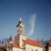 Dalovice - kostel Panny Marie Utěšitelky | kostel během rekonstrukce - únor 1997