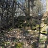 Teleč - kaple | trosky pobořené obecní kaple na bývalé návsi v dnes částečně zaniklé vsi Teleč - březen 2017