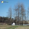 Jesínky - kaple | kamenná kaple na hrázi rybníka severovýchodně od vsi Jesínky po celkové rekonstrukci - březen 2017
