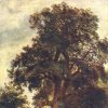 Dalovice - Körnerův dub | Körnerův dub na malbě z konce 19. století