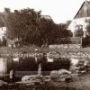 Sedlec (Zettlitz) | obec Sedlec s návesním rybníkem před rokem 1945