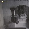 Luka - kaple sv. Anny | interiér opuštěné hřbitovní kaple sv. Anny u Luk na snímku z počátku 90. let 20. století