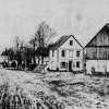 Mětikalov (Meckl) | náves před kostelem Panny Marie Sněžné v roce 1916