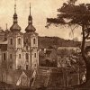 Skoky - kostel Navštívení Panny Marie | poutní kostel Navštívení Panny Marie před rokem 1945