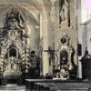 Skoky - kostel Navštívení Panny Marie | interiér kostela Navštívení Panny Marie před rokem 1945