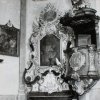 Skoky - kostel Navštívení Panny Marie | boční oltář sv. Josefa v roce 1964