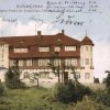 Jáchymov - rozhledna na Klínovci | hotel s rozhlednou na kolorované pohlednici z roku 1915