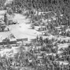 Jáchymov - rozhledna na Klínovci | areál horského hotelu na leteckém snímku z roku 1925