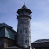 Rozhledna na Klínovci | poškozený plášť věže - červenec 2009
