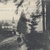 Doupov (Duppau) | ulice k farnímu kostelu ulice v Doupově v době před rokem 1945