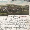 Doupov (Duppau) | kolorovaná historická pohlednice Doupova z roku 1900