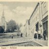 Doupov (Duppau) | náměstí s farním kostelem v Doupově v roce 1927