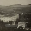 1934 Doupov (Duppau) - gymnázium | gymnázium s klášterním kostelem v Doupově v roce 1934
