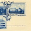Doupov (Duppau) | gymnázium v Doupově na pohlednici z doby před rokem 1945