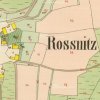 Rosnice (Rossnitz) | Rosnice na císařském otisku stabilního katastru z roku 1842