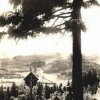 Doupov (Hradiště) - křížek | křížek na krásném vyhledovém místě na pastvinách u Doupova před rokem 1945