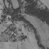 Borek (Haidles) | letecký pohled na již opuštěnou osadu Borek z roku 1952