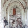 Horní Hrad - kaple sv. Michaela Archanděla | necitlivě přepažený interiér kaple v místech triumfálního oblouku v době kolem roku 2002