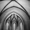 Horní Hrad - kaple sv. Michaela Archanděla | žebrové křížové klenby kaple v 70. letech 20. století