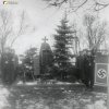 Sedlec - pomník obětem 1. světové války | čestná stáž u válečného pomníku na sedleckém hřbitově v době okupace před rokem 1945