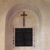 Žalmanov - pamětní deska obětem 1. světové války | pamětní deska v nice kostela v Žalmanově na počátku 21. století