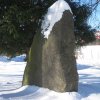 Mariánská - pomník obětem 1. světové války | zadní strana kamenné stély pomníku - leden 2011