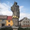 Krásné Údolí - socha sv. Jana Nepomuckého | socha sv. Jana Nepomuckého - duben 2013