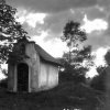 Suchá - kaple | kaple u křižovatky polních cest u obce Suchá v roce 1914