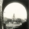 Nejdek - evangelický kostel Vykupitele | evangelický kostel nad Bernovským rybníkem od západu v roce 1921