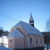 Suchá - kostel Nejsvětějšího Srdce Ježíšova | kostel od severozápadu - leden 2011