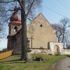 Chlum - kostel sv. Jiljí | kostel sv. Jiljí v Chlumu od západu - duben 2016