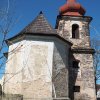 Chlum - kostel sv. Jiljí | závěr kostela sv. Jiljí od východu - duben 2016