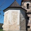 Chlum - kostel sv. Jiljí | závěrová stěna presbytáře kostela - duben 2016