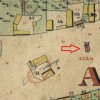 Novosedly - kaple sv. Martina | obecní kaple sv. Martina na výřezu indikační skici mapy stabilního kaatstru vsi Novosedly z roku 1841